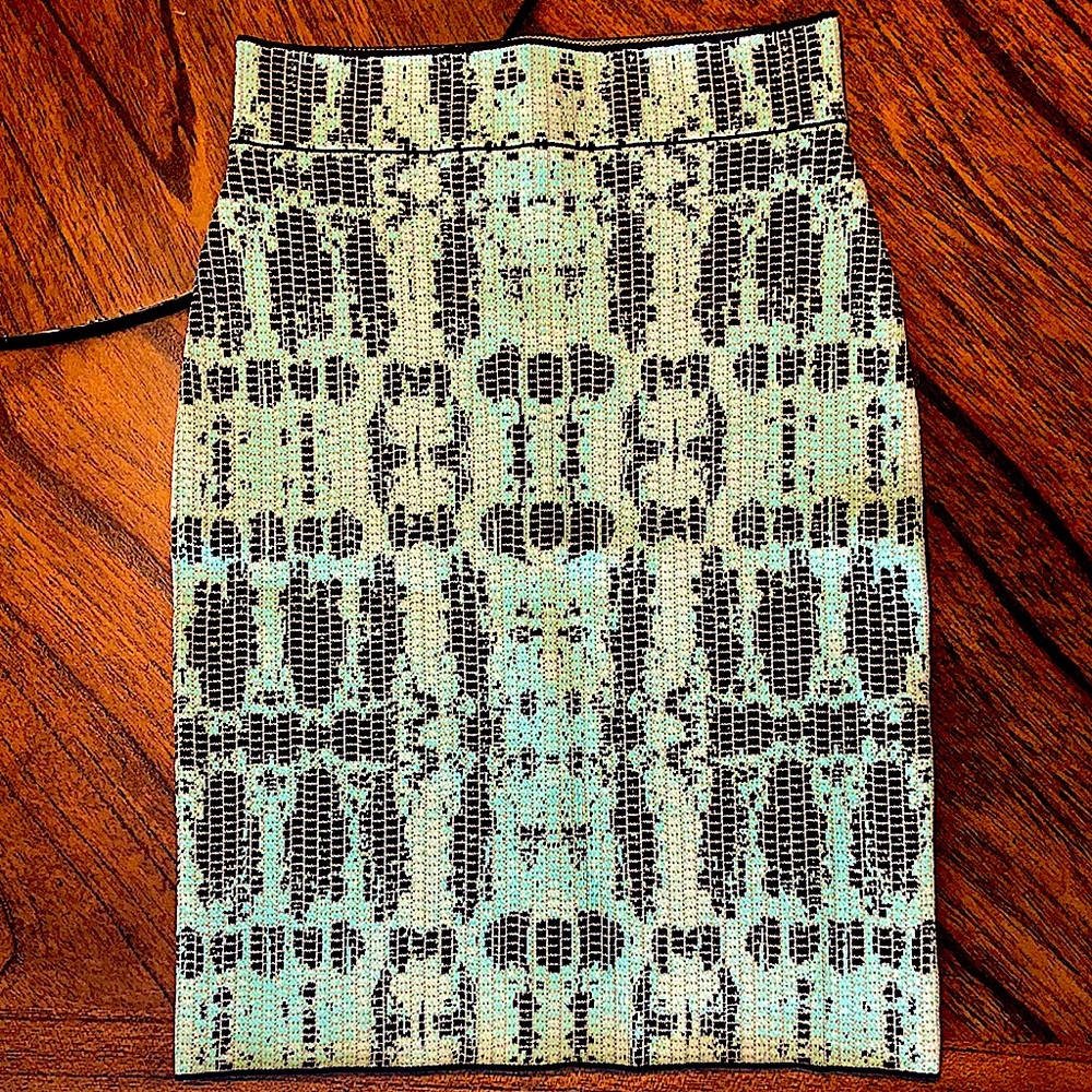 BCBG MaxAzria snakeskin print skirt size Small